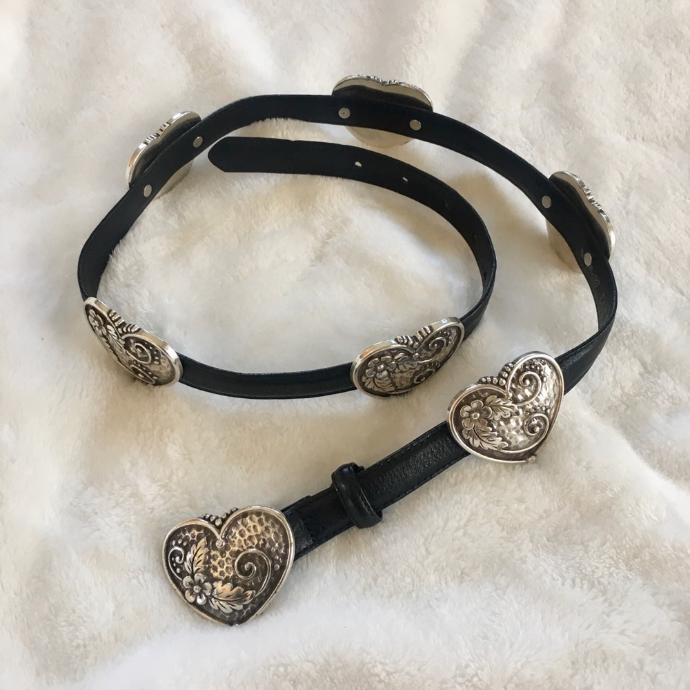 Brighton 🖤vintage🖤 heart concho belt